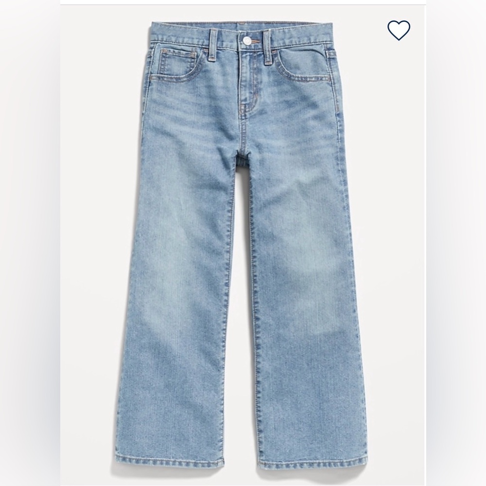 Old Navy High Waisted Baggy Wide Jeans for Girls Size 10 NWT